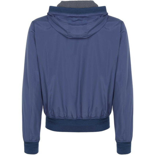 Dolce & Gabbana Blue Polyester Jacket