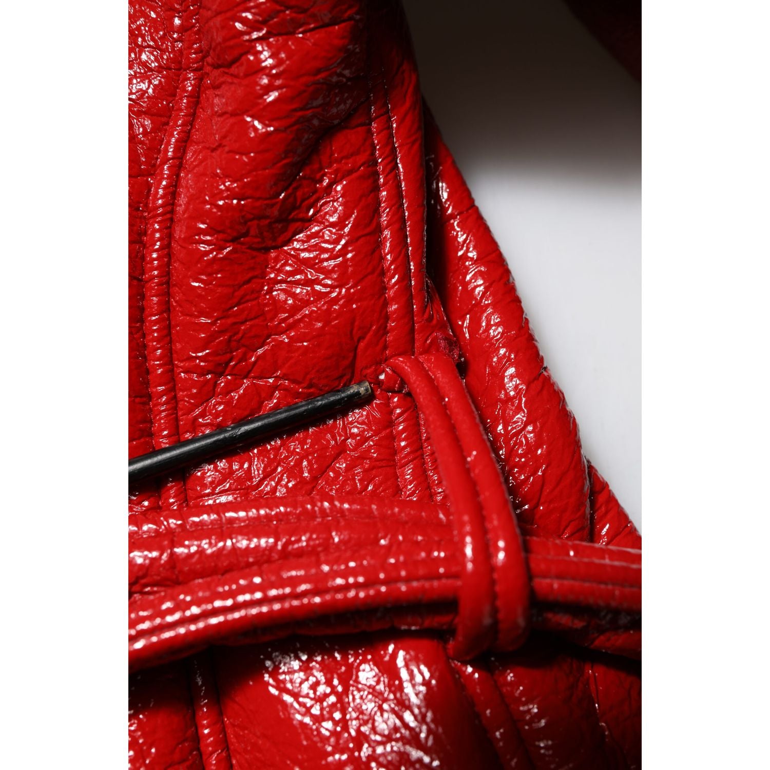 Dolce & Gabbana Red Wool Single Breasted Trench Coat Jacket