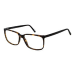 Andy Wolf Brown Unisex Glasses Frame in acetate with full-rim rectangle design, size 58-15-145, includes branded case.