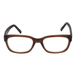 Andy Wolf Brown Unisex Glasses Frame in acetate full-rim rectangle style, 52-17-145 size, including branded case. No lenses protection effect.