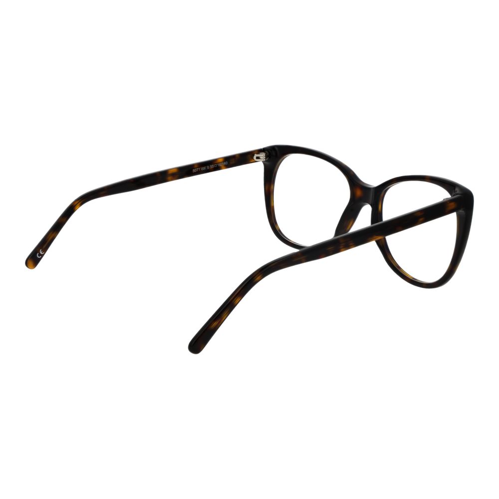 Andy Wolf Brown Unisex Glasses Frame with acetate full-rim cat-eye style, shown from the side