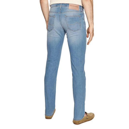 Jacob Cohen Blue Cotton Jeans & Pant