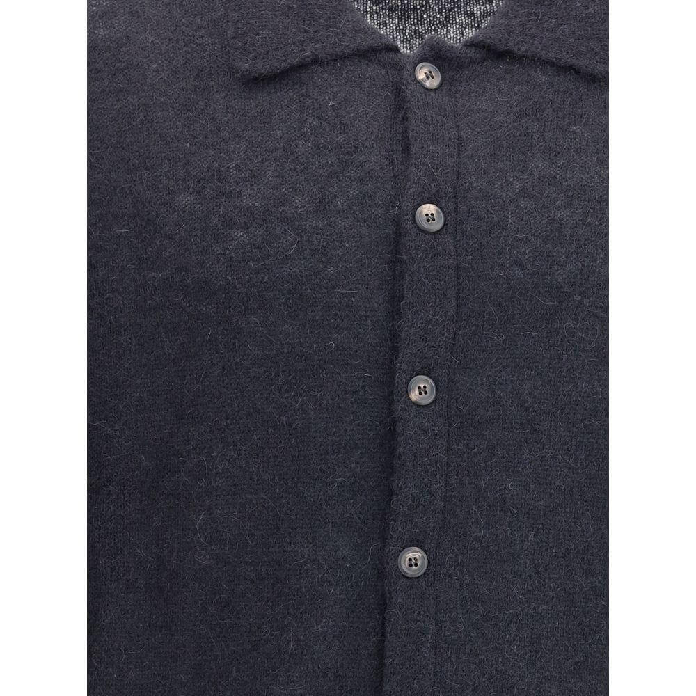 Our Legacy Alpaca Cardigan OU-M4213ECFSEBLACKFUZZY-IT50 | L
