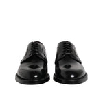 Dolce & Gabbana Black Calf Leather Lace Up Dress Shoes MV7933-46