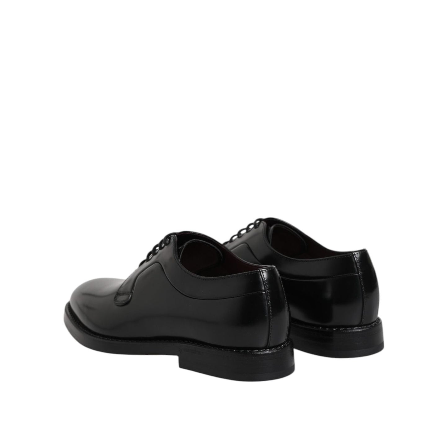 Dolce & Gabbana Black Calf Leather Lace Up Dress Shoes MV7933-46