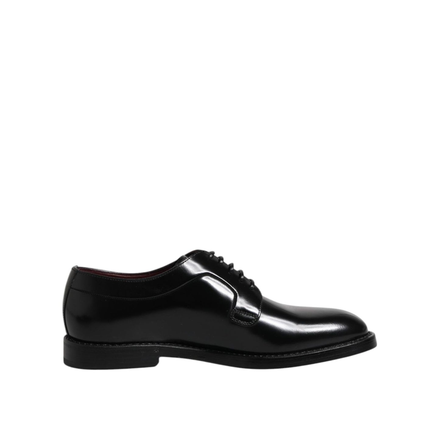 Dolce & Gabbana Black Calf Leather Lace Up Dress Shoes MV7933-46