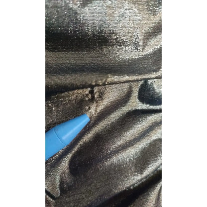 Dolce & Gabbana Gold Metallic Stretch Bodycon Ruched Dress