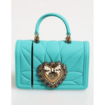 Dolce & Gabbana Turquoise Silicone Devotion Heart Cover Bag Airpods Case SMY11137