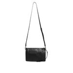 Dolce & Gabbana Black Palmellato Leather Logo Plaque Shoulder Borse Bag BAG4417
