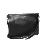 Dolce & Gabbana Black Palmellato Leather Logo Plaque Shoulder Borse Bag BAG4417