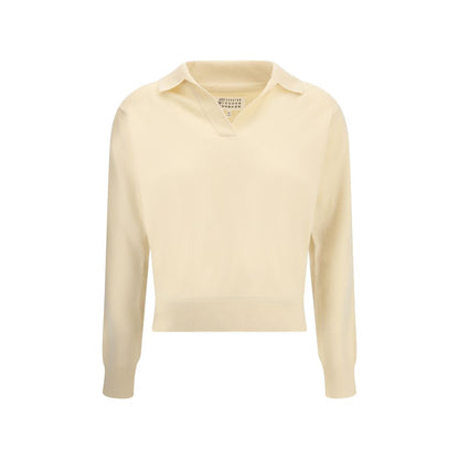 Margiela Cream Fleece Wool Sweater