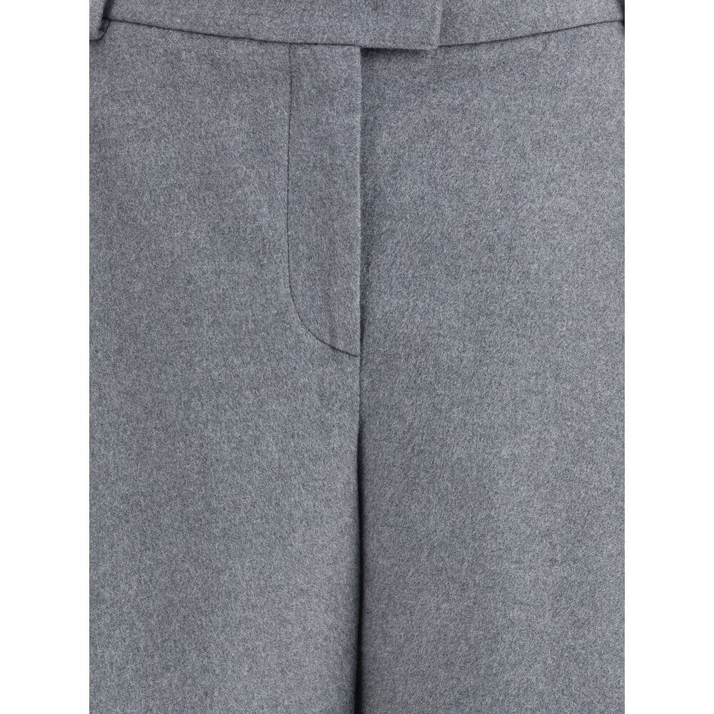 Giorgio Armani Gray Silk Casual Pants