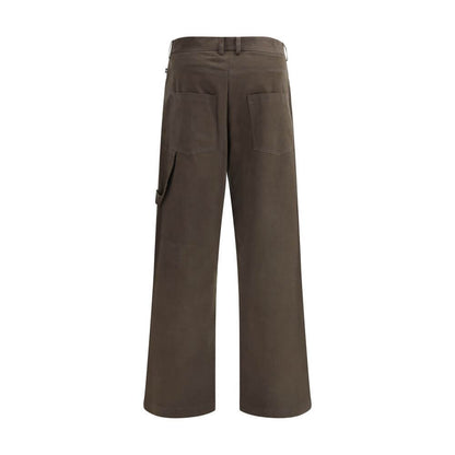 Ella Brown Cotton Casual Pants