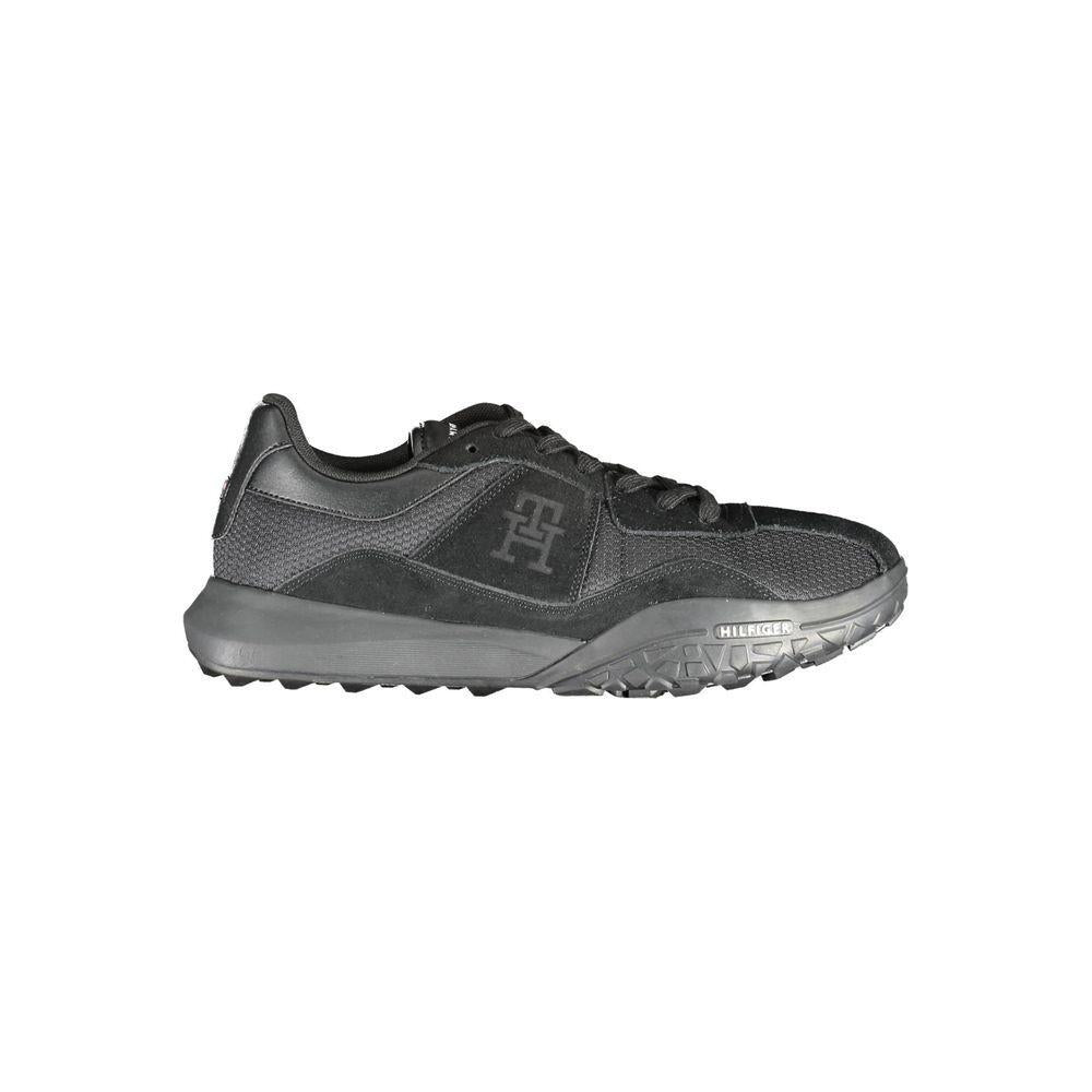 Tommy Hilfiger Black Polyester Sneaker
