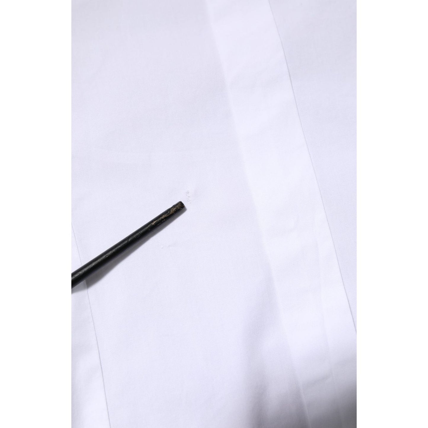 Dolce & Gabbana White GOLD Cotton Long Sleeves Dress Men Shirt