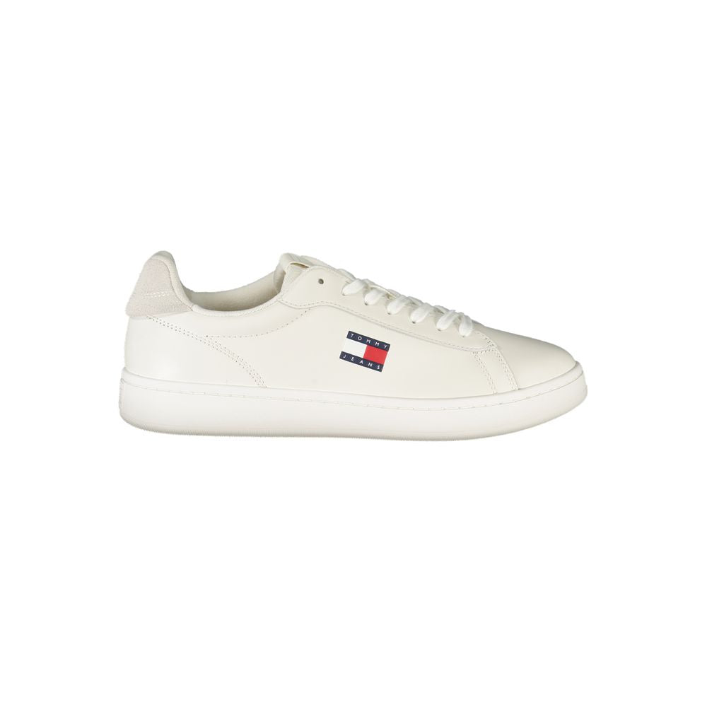 Tommy Hilfiger White Leather Men Sneaker TO-39403-EU40/US7