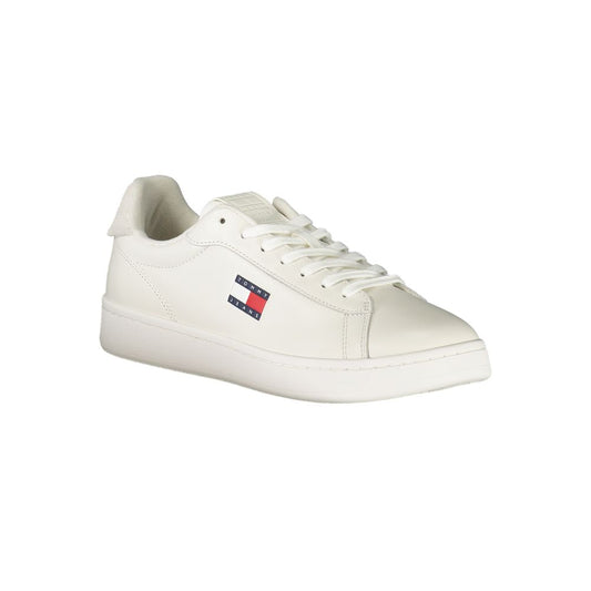 Tommy Hilfiger White Leather Men Sneaker TO-39403-EU40/US7