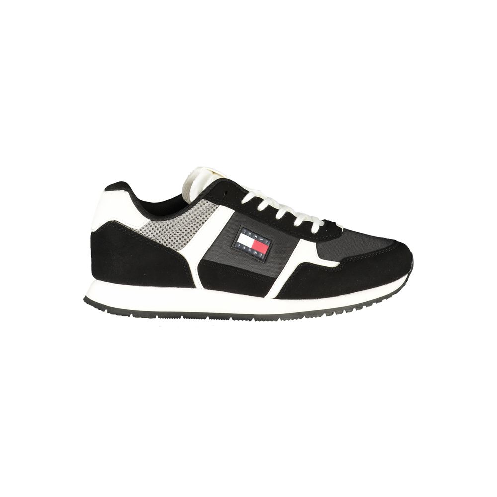 Tommy Hilfiger Black Polyester Men Sneaker