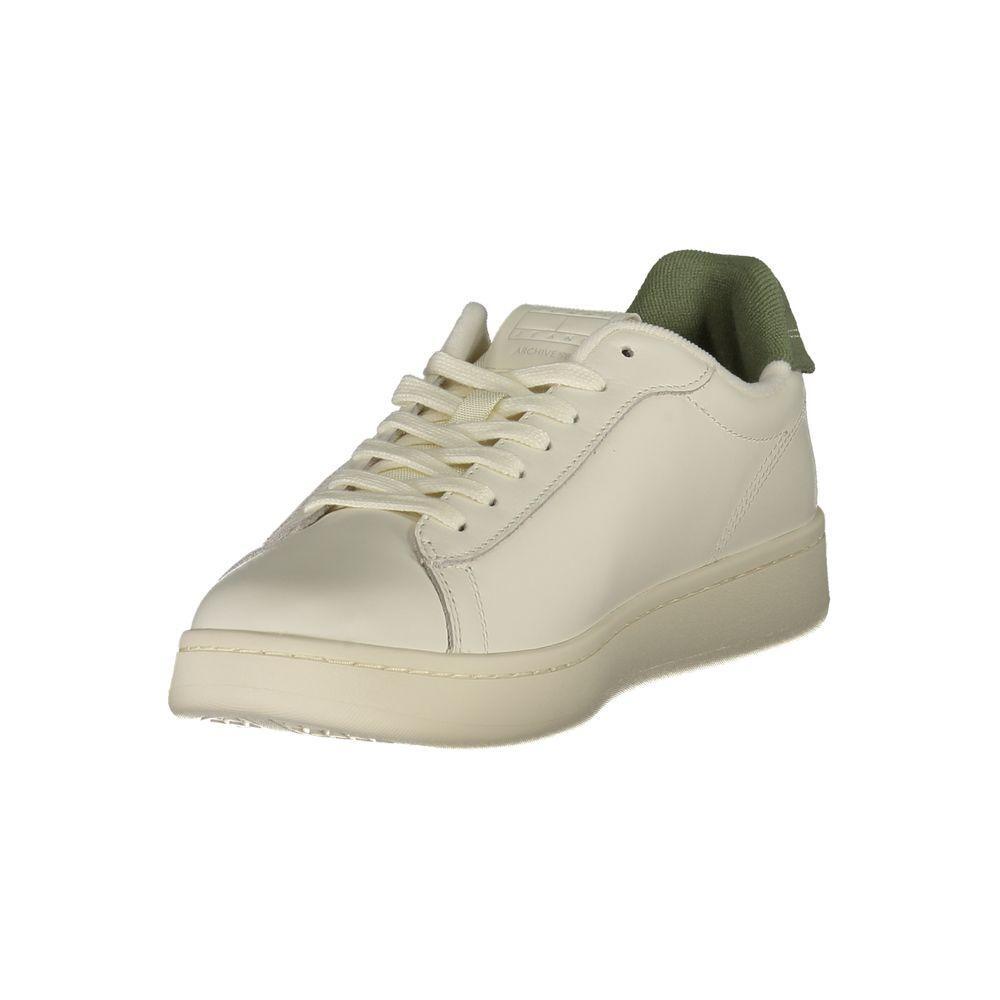 Tommy Hilfiger White Leather Men Sneaker TO-39405-EU40/US7