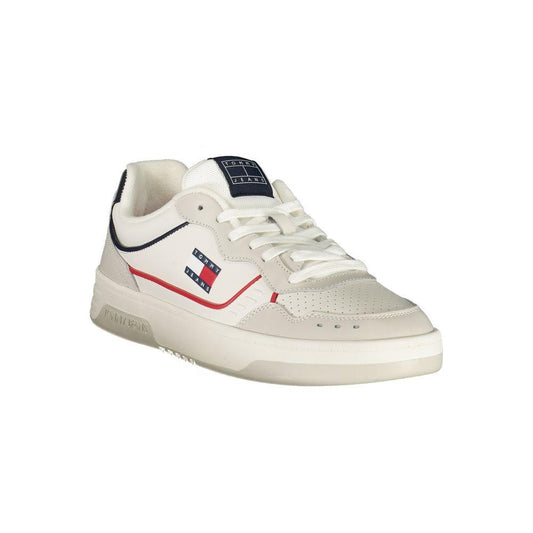 Tommy Hilfiger White Leather Men Sneaker TO-39412-EU40/US7