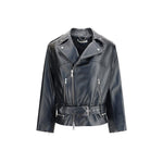 Alessandra Rich Leather Biker Jacket AL-FABX42310900-IT38 | S