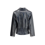 Alessandra Rich Leather Biker Jacket AL-FABX42310900-IT38 | S
