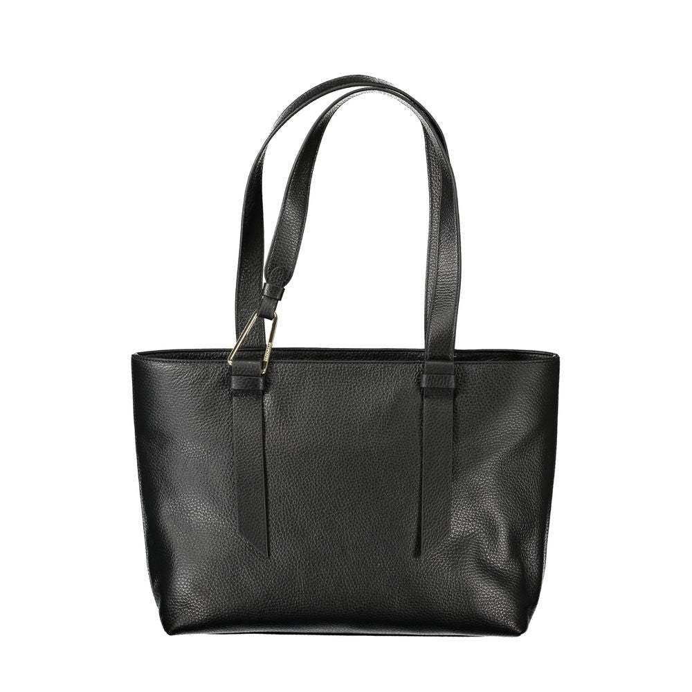 Front view with bag zipped and handles upright.
