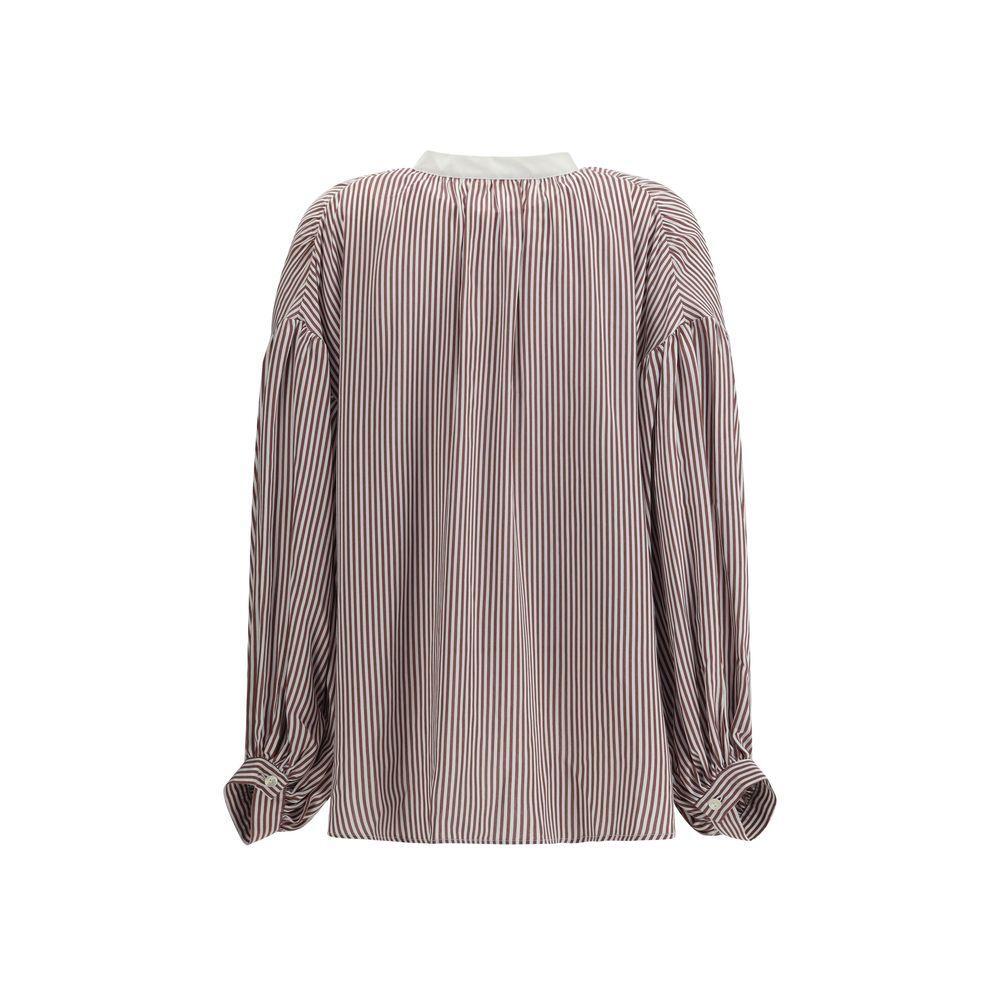 Kristina Ti Striped Shirt with wide sleeves KR-KCA0614TI0288RO4-IT38 | S
