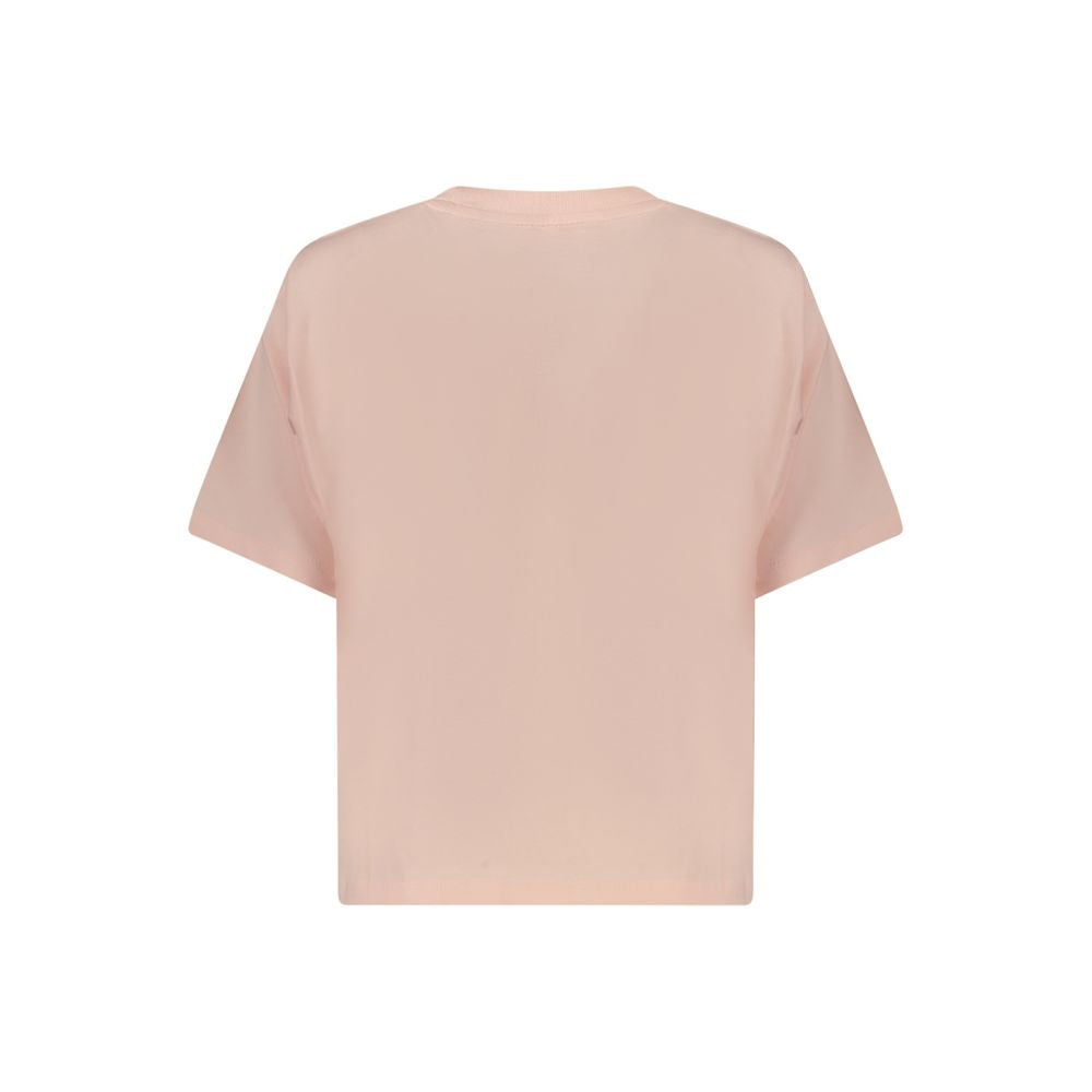 Guess Jeans Pink Cotton Women T-Shirt GU-39567-M