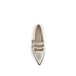 PINKO Studded Ballerinas PI-SD0371P001DY7YOGURT-EU36/US6