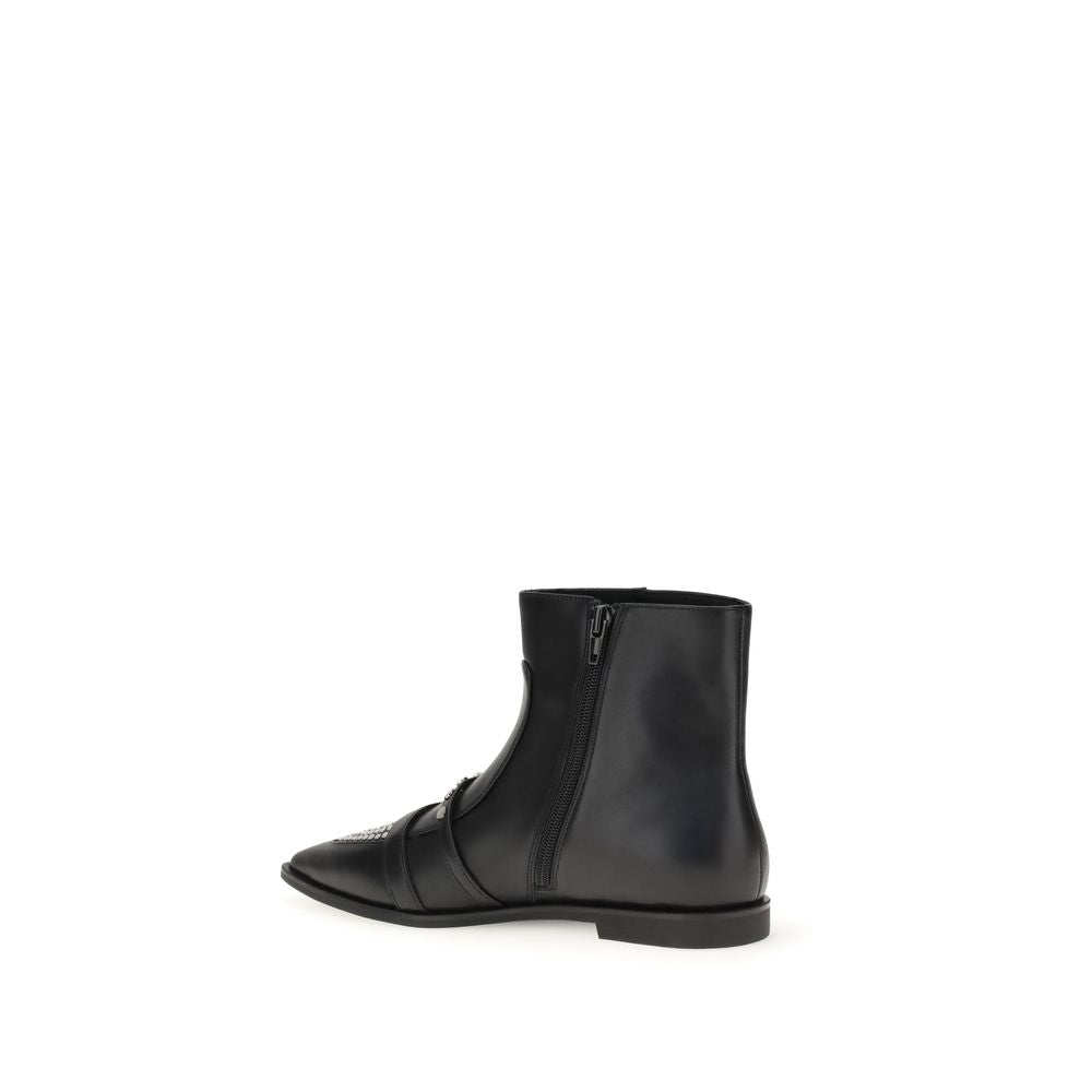 PINKO Studded Ankle Boots PI-SD0375P087Z99BLACK-EU36/US6