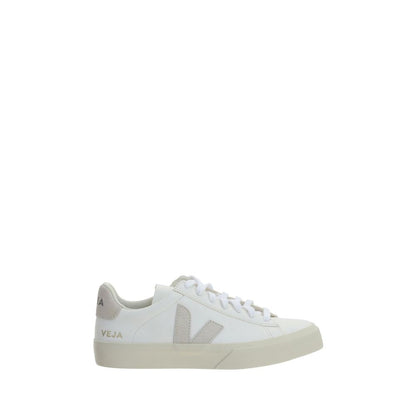 Veja White Calf Leather Bos Taurus Low Top Sneakers