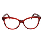 Max Mara Red Women Glasses Frame, full-rim acetate cat eye design with plastic demo lenses
