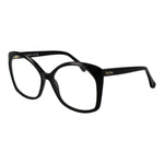 Max Mara Black Women Glasses Frame, full-rim rectangle acetate, 57-16-140 size, with demo lenses, branded case included.