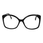 Max Mara Black Women Glasses Frame in acetate, full-rim rectangle style with demo lenses, size 57-16-140.