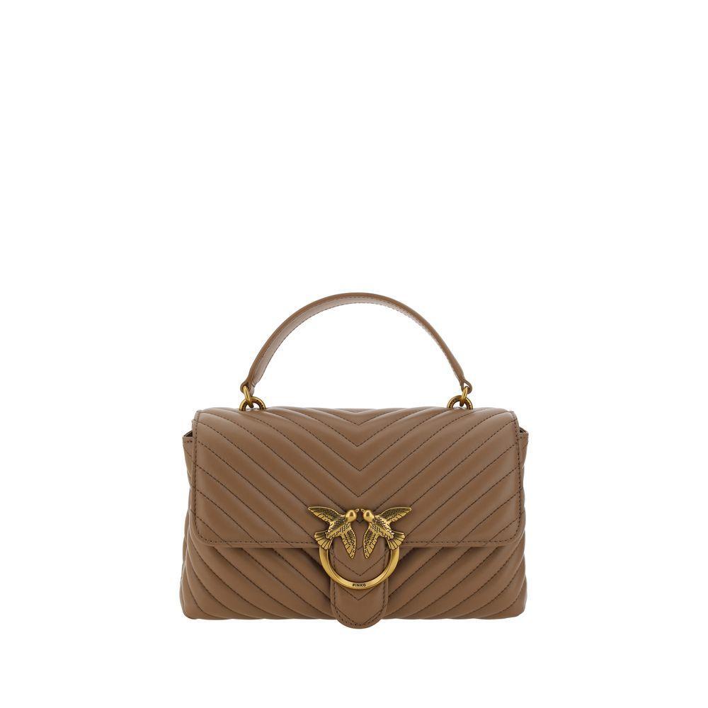 Front view with bag zipped and handles upright.