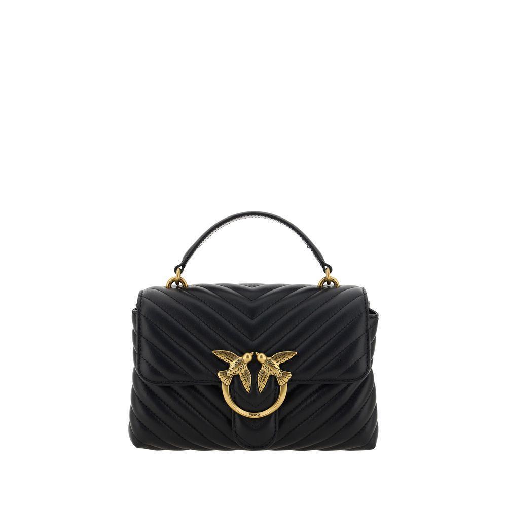 Front view with bag zipped and handles upright.