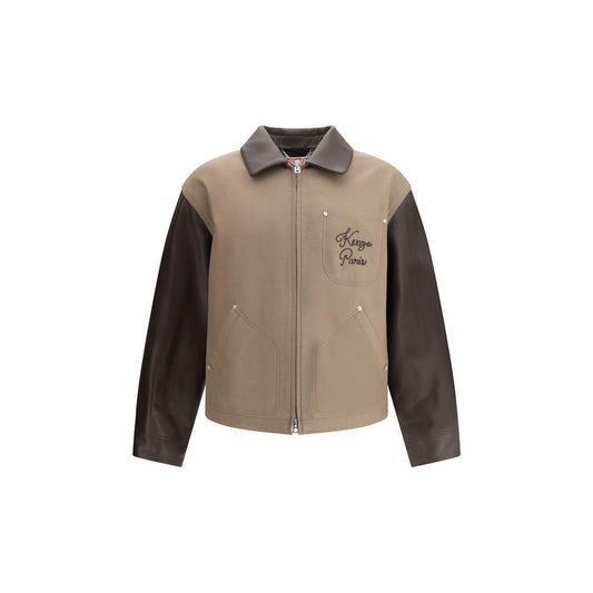 Kenzo Wool and leather college Jacket