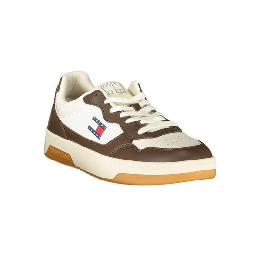 Tommy Hilfiger White Leather Men Sneaker TO-39633-EU40/US7