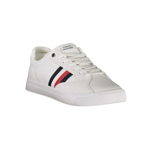 Tommy Hilfiger White Leather Men Sneaker TO-39632-EU40/US7