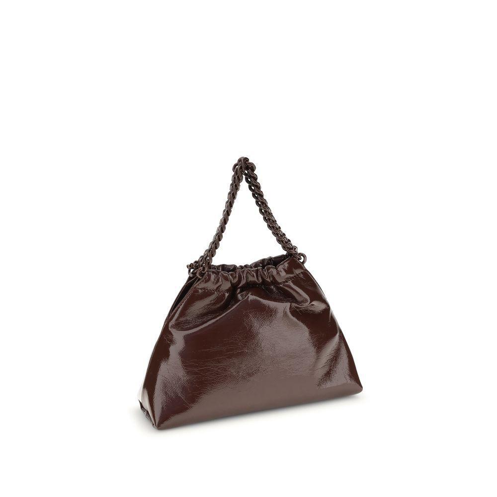 Front view with bag zipped and handles upright.