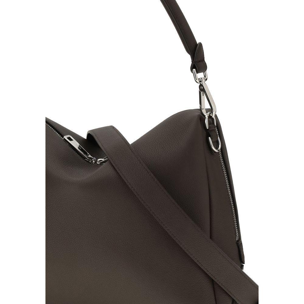 Front view with bag zipped and handles upright.