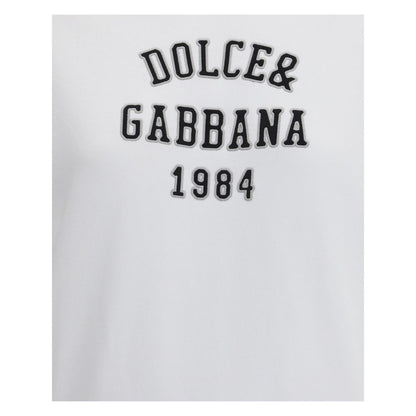 Dolce & Gabbana White Cotton Sweatshirt