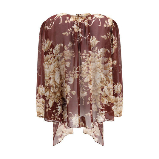 Dolce & Gabbana Silk chiffon floral Shirt DO-F5R62TIS1ZOHR4OX-IT40 | M