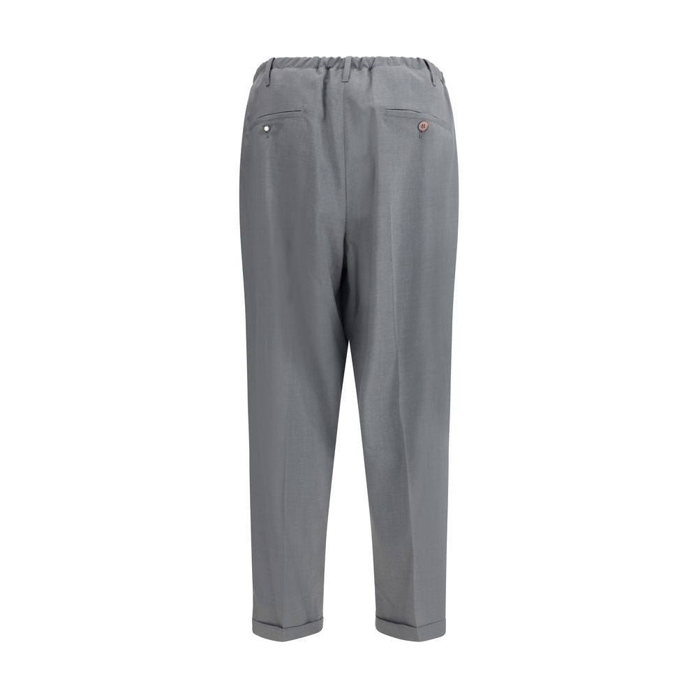 Magliano Gray Polyester Casual Pants