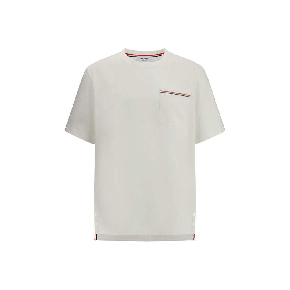 Thom Browne White Cotton T-Shirt