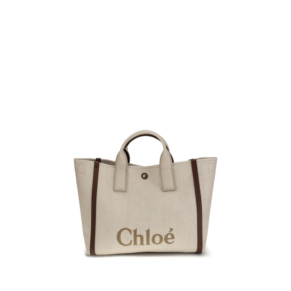 Chloé Beige Cotton Shoulder Bag