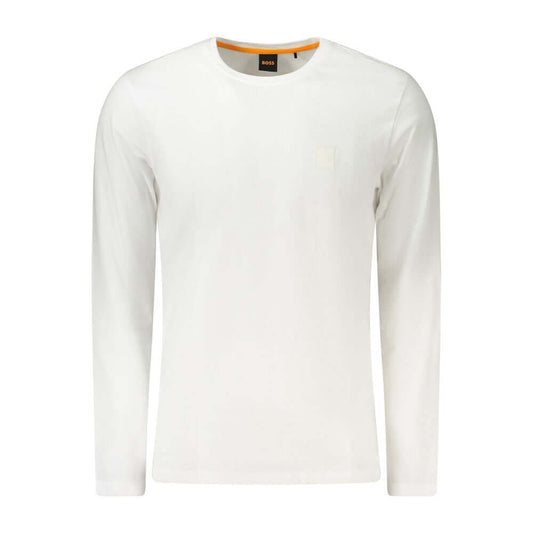 Hugo Boss White Cotton Men T-Shirt BO-39637-S
