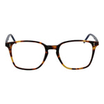 Hackett Brown Men Glasses Frame with full-rim plastic brown square design, size 51-19-150, includes branded case, stylish for men.