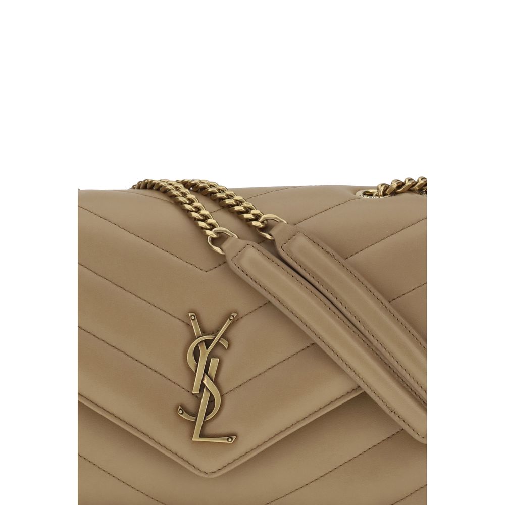 Saint Laurent Beige Calf Leather Bos Taurus Shoulder Bag